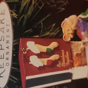 1998 A Perfect Match Christmas Stocking Ornament